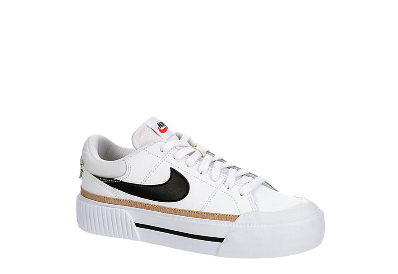 Inquiry Amount of Crow White Nike Womens Court Legacy Lift Sneaker | Womens | Rack Room Shoes