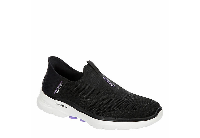 Go for a walk Corresponding to Youth Black Skechers Womens Go Walk 6 Quick Fit Slip-ins Walking Shoe | Womens |  Rack Room Shoes