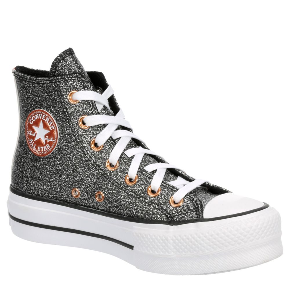 CONVERSE Chuck Taylor All Star Lift Platform Girls High Top Shoes - BLK/WHT