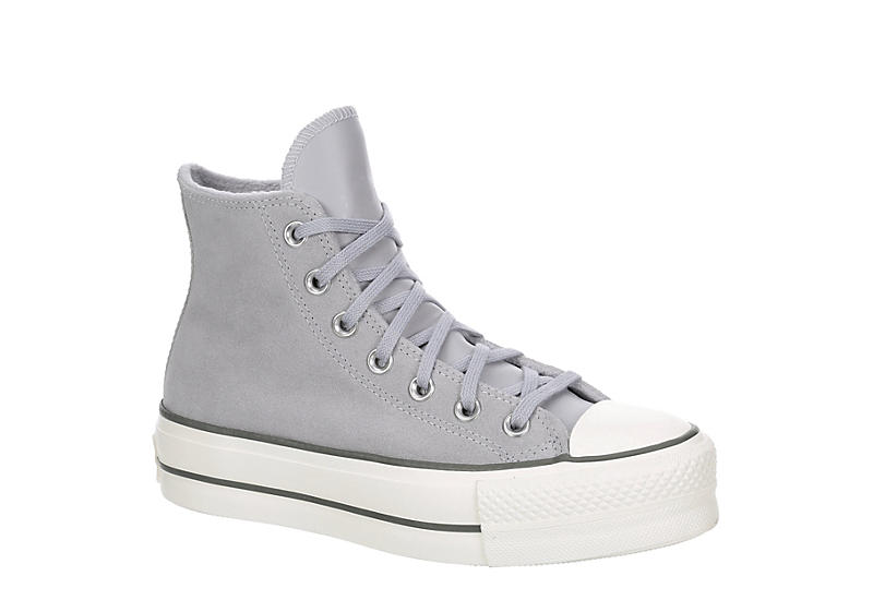 Pale Grey Converse Womens Chuck Taylor All Star High Top Platform Sneaker |  Womens | Rack Room Shoes