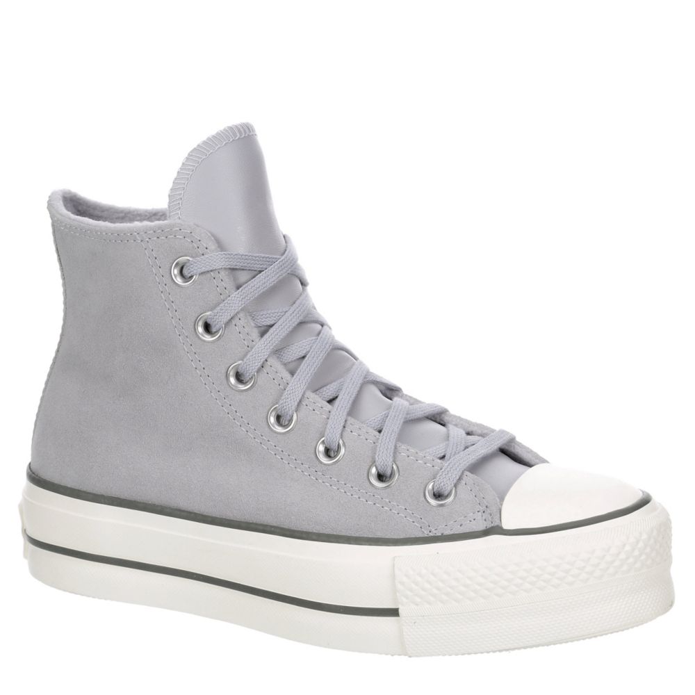 Pale Grey Converse Womens Chuck Taylor Star High Top Platform Sneaker | Womens Rack Room Shoes