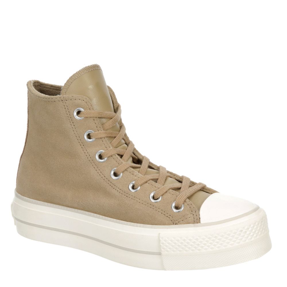 Khaki Converse Womens Chuck Taylor All Star Top Platform Sneaker | Womens | Rack Room