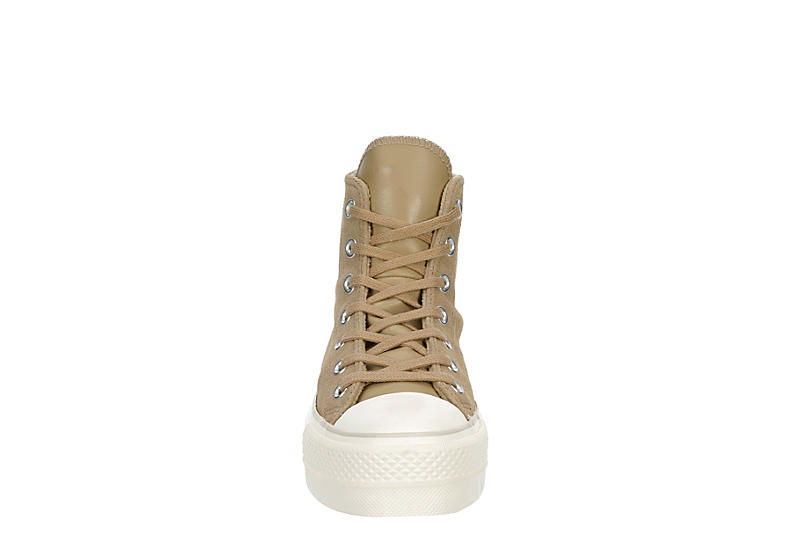 Khaki Converse Womens Chuck Taylor All Star High Top Platform Sneaker |  Womens | Rack Room Shoes