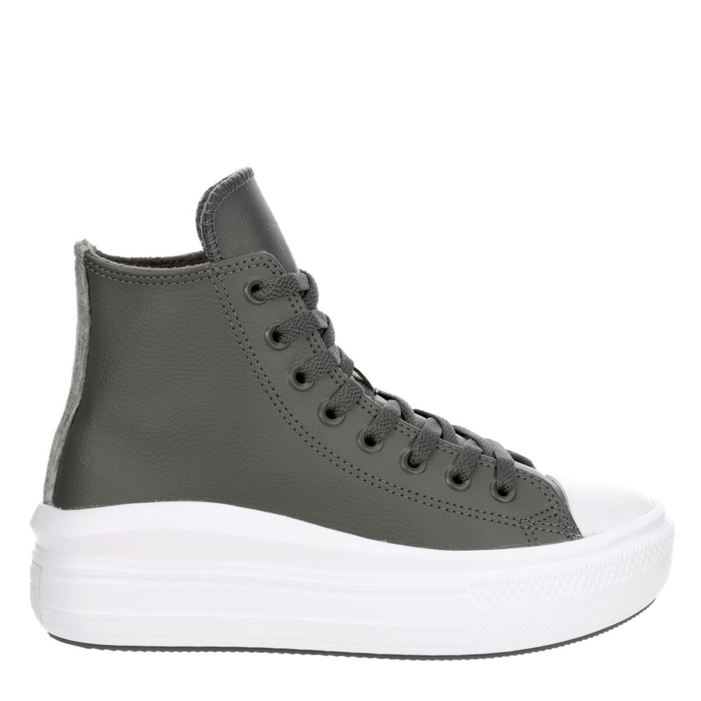 converse grey platform