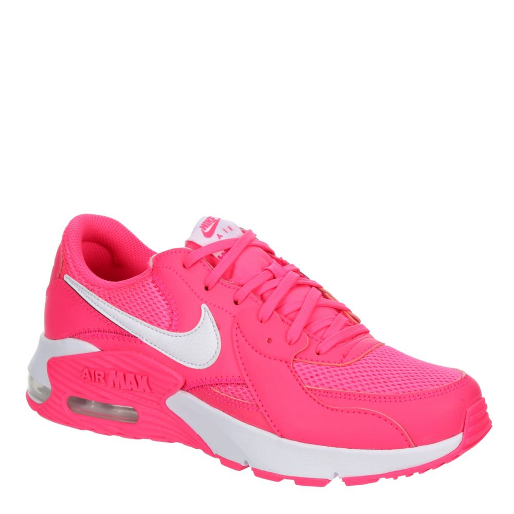 white and hot pink air max