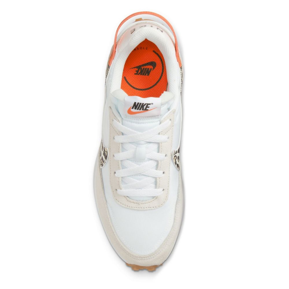 White nike cheap shoes with orange