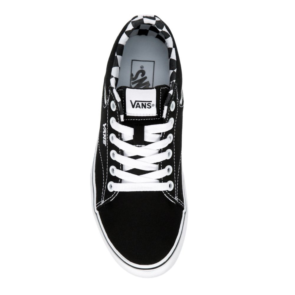 BLACK VANS Womens Seldan Platform Sneaker