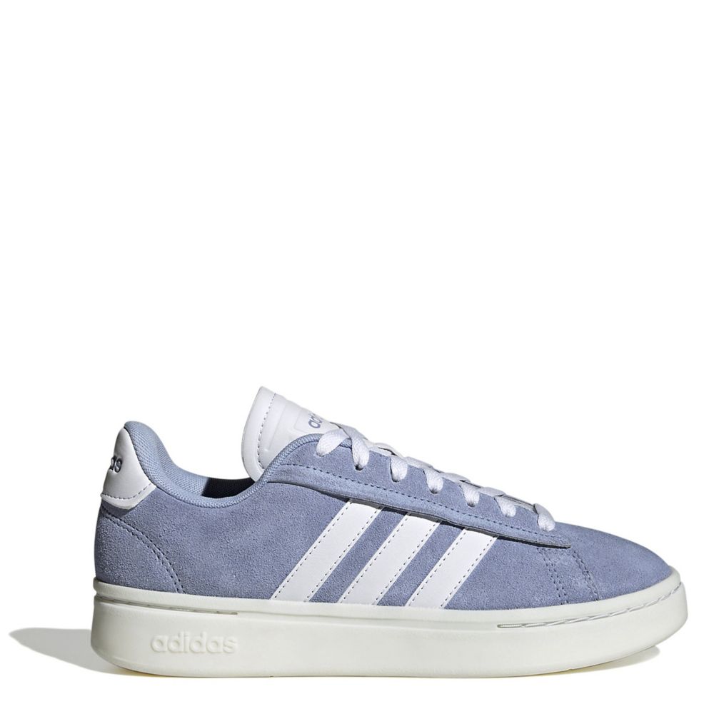 adidas Women's Grand Court Alpha Sneaker, White/Blue