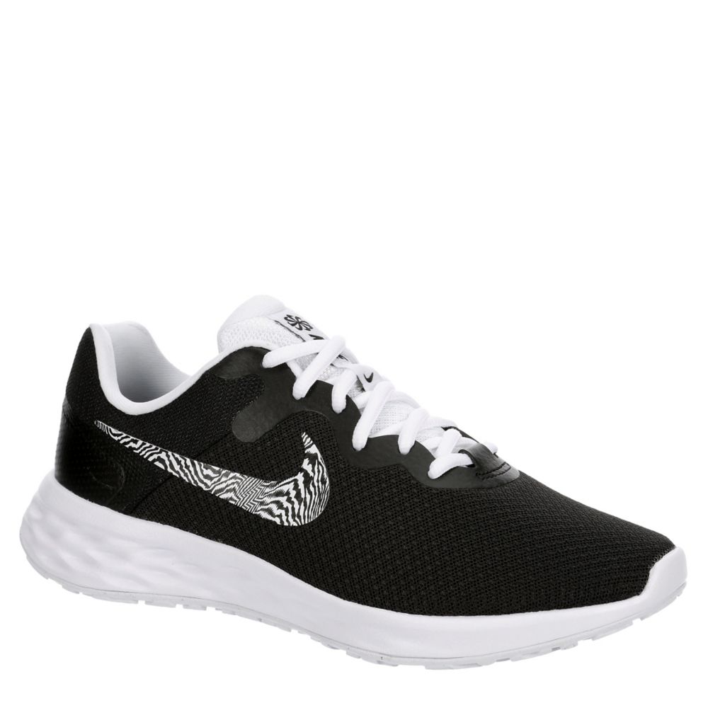 nike black and white running shoes women