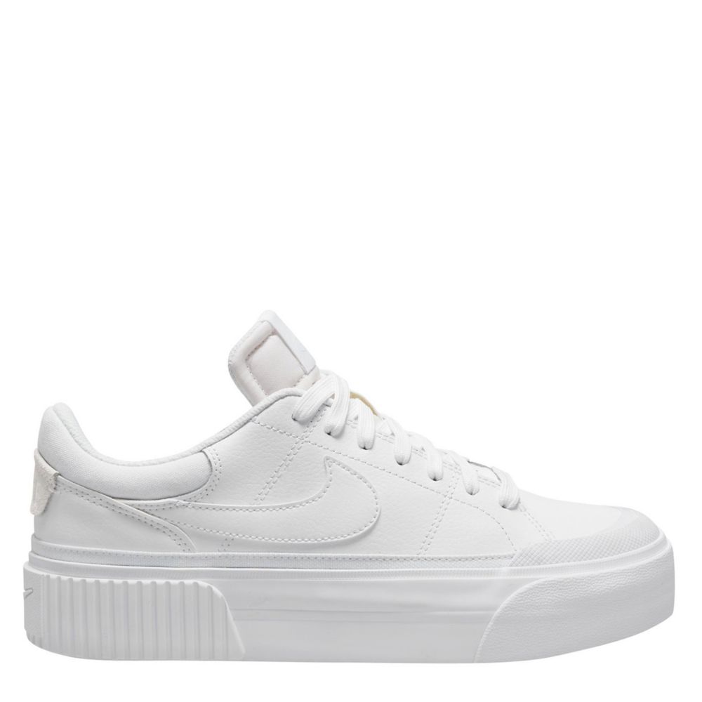 NIKE WOMENS COURT LEGACY LIFT SNEAKER WHITE