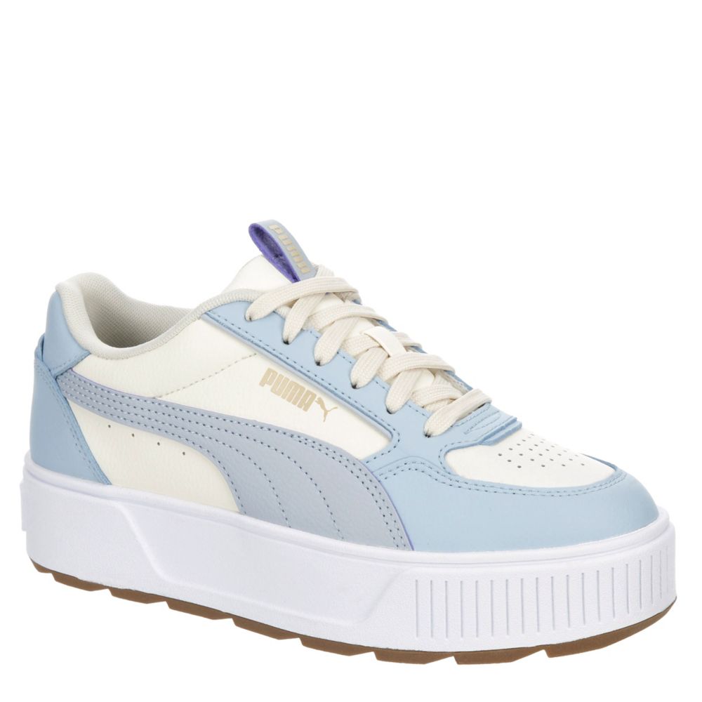 Light Blue Puma Womens Karmen Rebelle Mid Sneaker, Womens