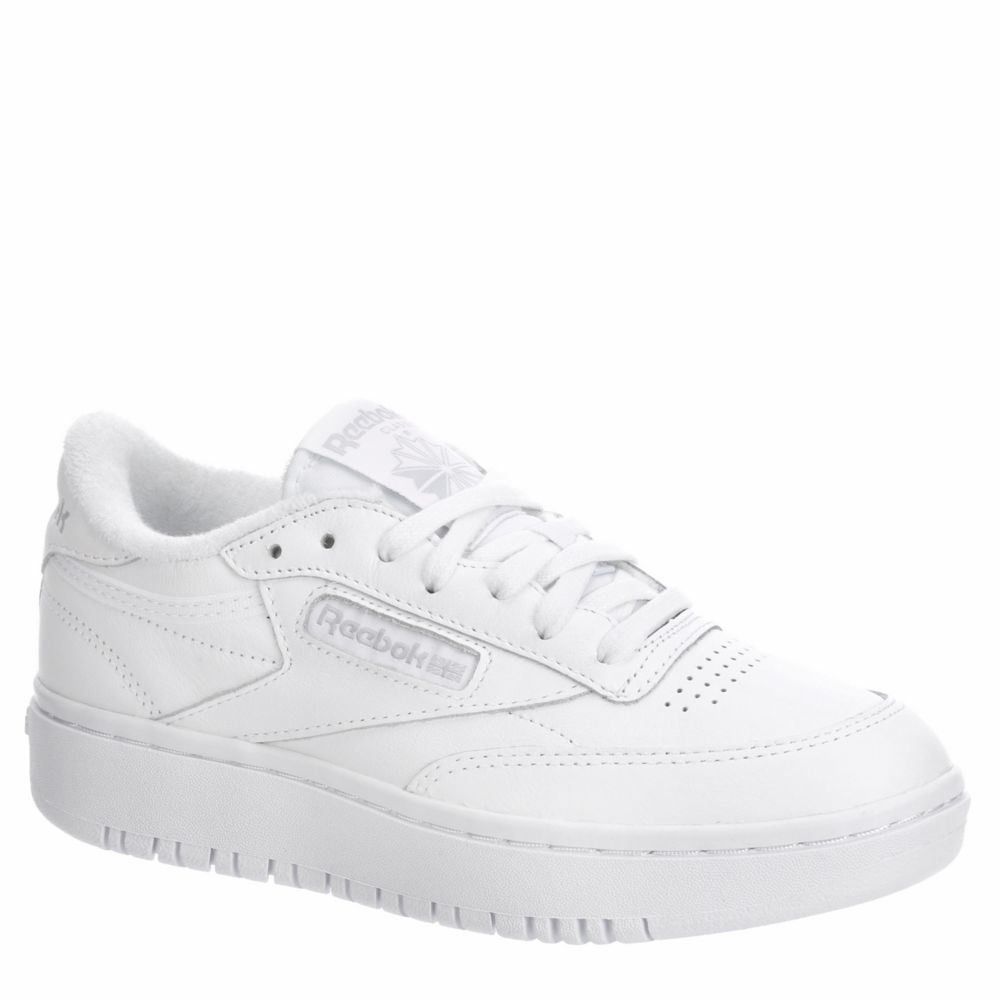 White Reebok Womens Club C Double Sneaker | Platform Shoes | Rack Room ...