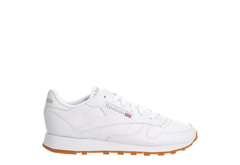 White Womens Classic Leather Sneaker | Reebok | Rack Room Shoes