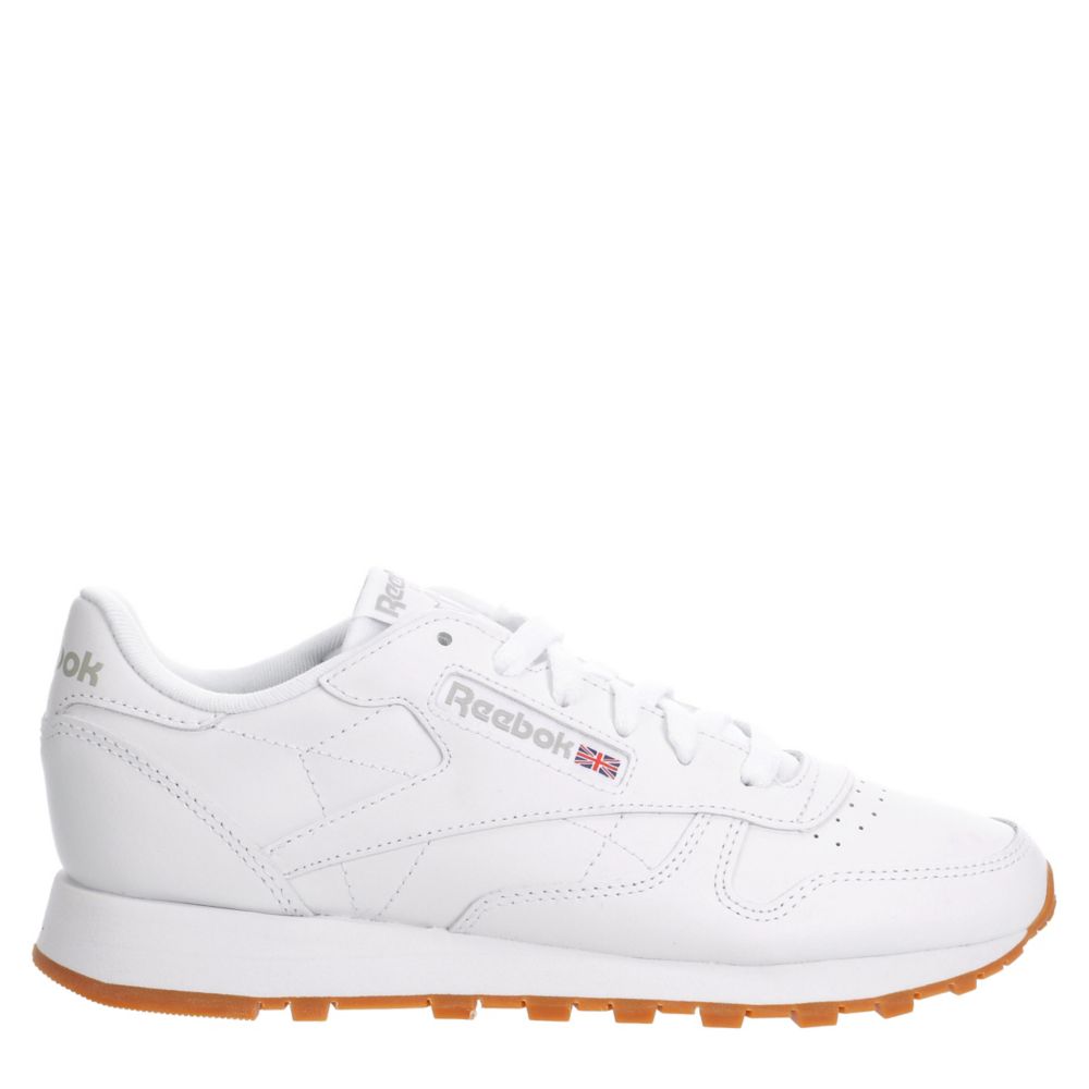 White Womens Classic Sneaker Rack Reebok Room Shoes | Leather 