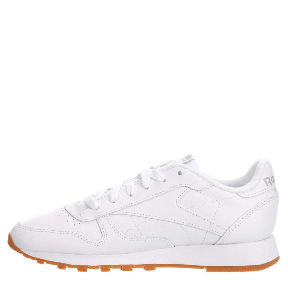 White Womens Classic Leather Sneaker, Reebok