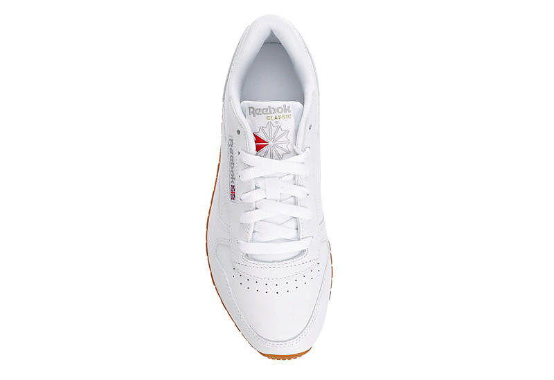 White Womens Classic Leather Sneaker | Reebok | Rack Room Shoes