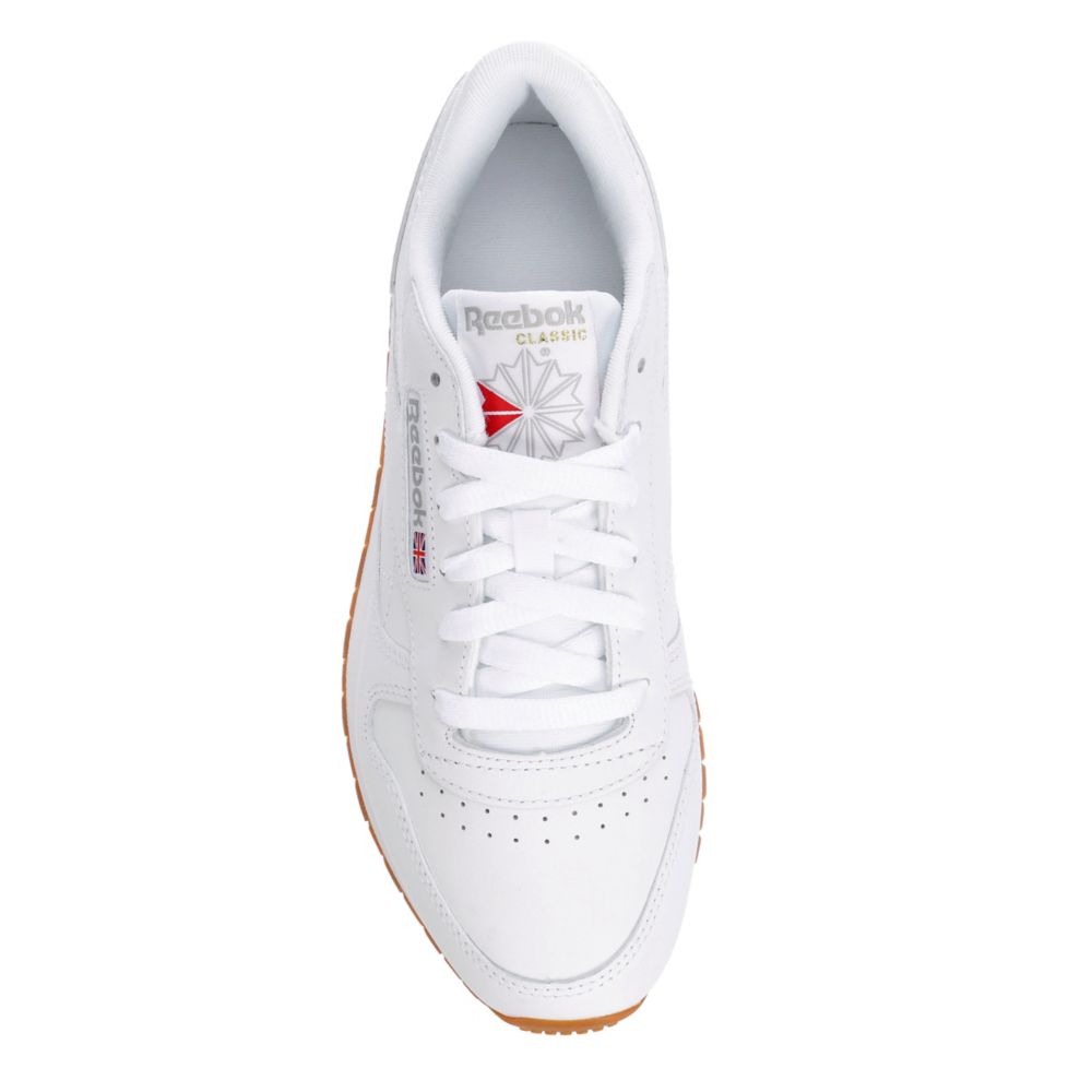 White Womens Classic Leather Sneaker | Reebok | Rack Room Shoes