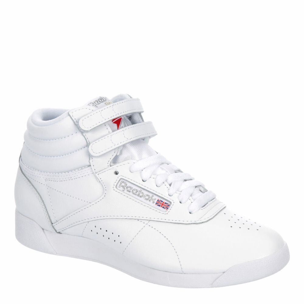 depositum Stor famlende White Reebok Womens Freestyle Hi Sneaker | Athletic & Sneakers | Rack Room  Shoes