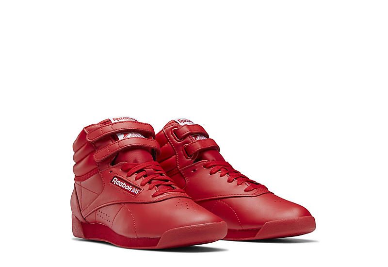 Bloodstained Hick maksimum Red Reebok Womens Freestyle Hi Sneaker | Athletic & Sneakers | Rack Room  Shoes