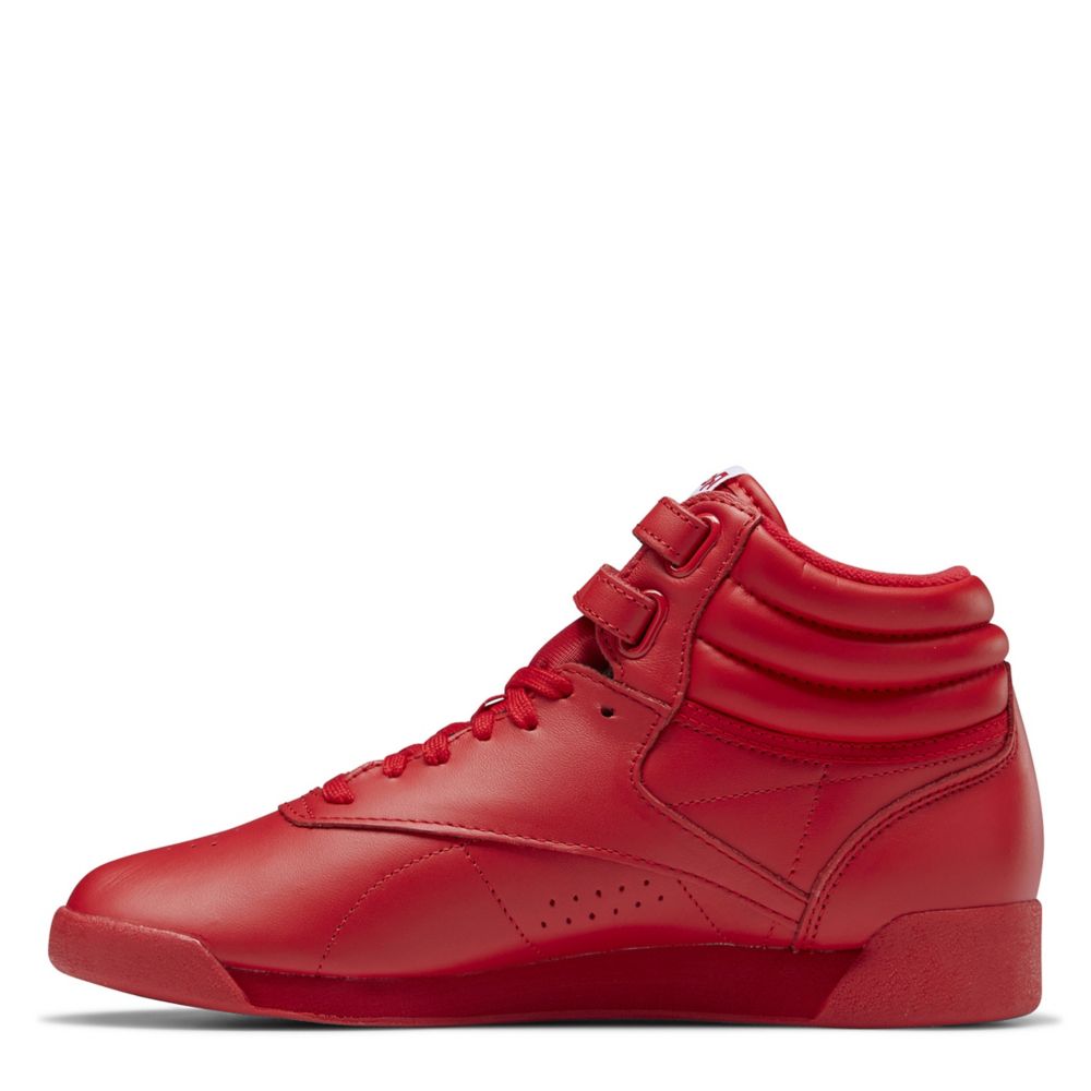 Red Reebok Freestyle Hi Sneaker | Athletic & Sneakers | Room Shoes