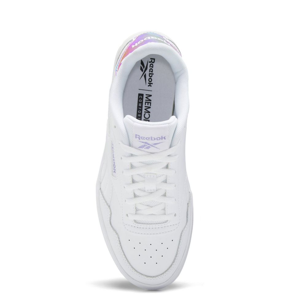 Reebok Women's Court Advance Bold Sneaker, Chalk/Feel