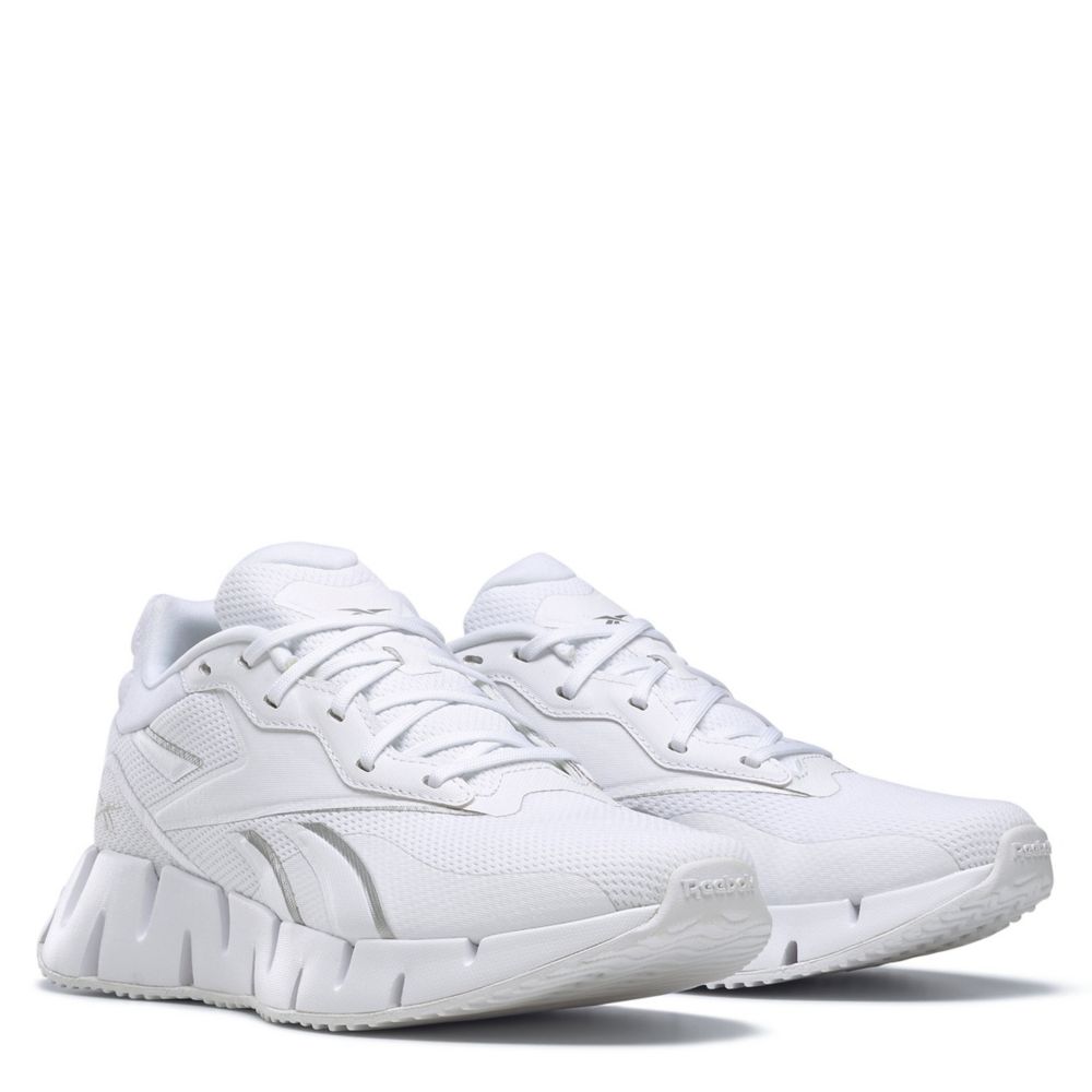 Men White Reebok zig dynemica