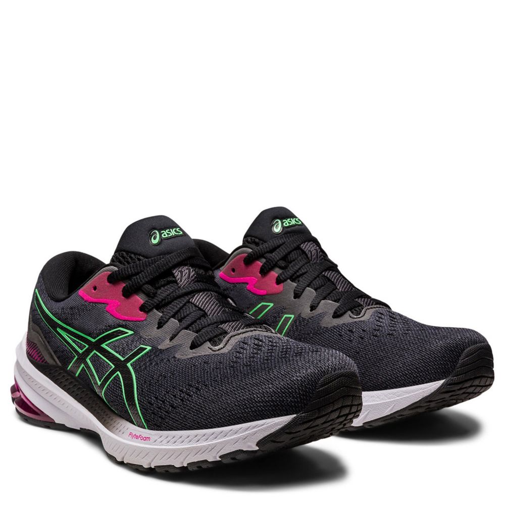 BLACK ASICS Womens Gt 1000 11 Running Shoe