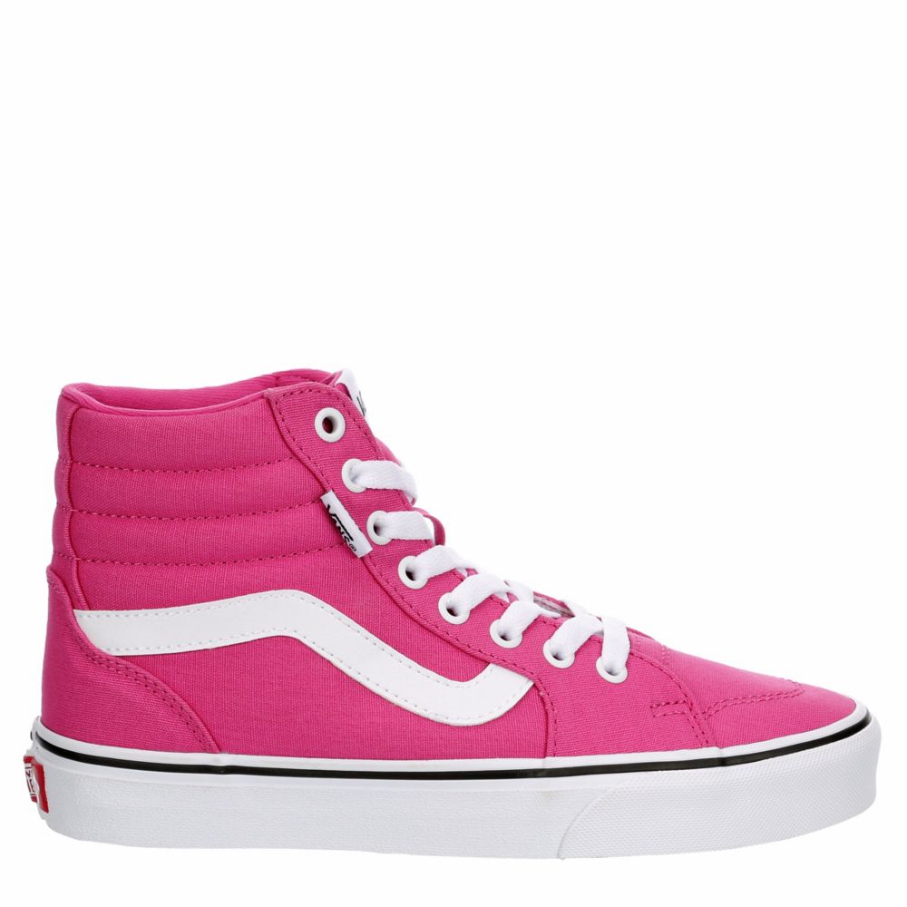 Pink hot sale hightop vans