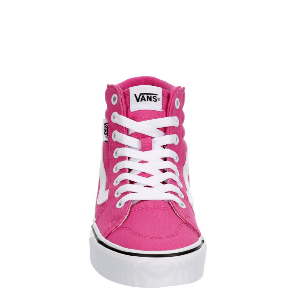 Womens pink hotsell vans high tops