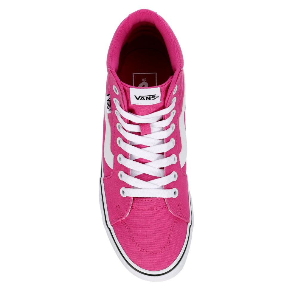 Vans hot hotsell pink high tops