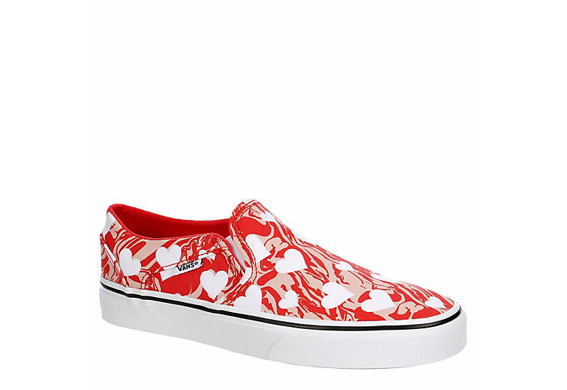 prince Try out On the verge Red Vans Womens Asher Slip On Sneaker | Athletic & Sneakers | Rack Room  Shoes