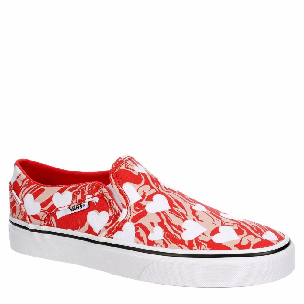 Vans shoes clearance for girls red