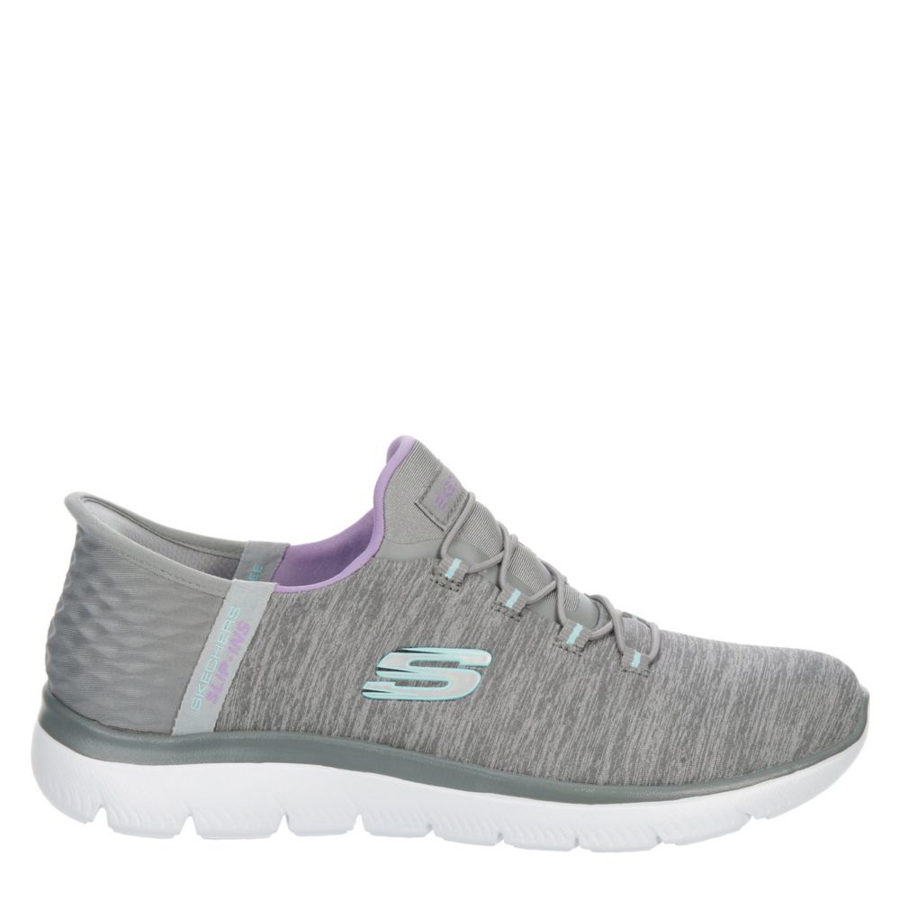 Womens grey outlet skechers