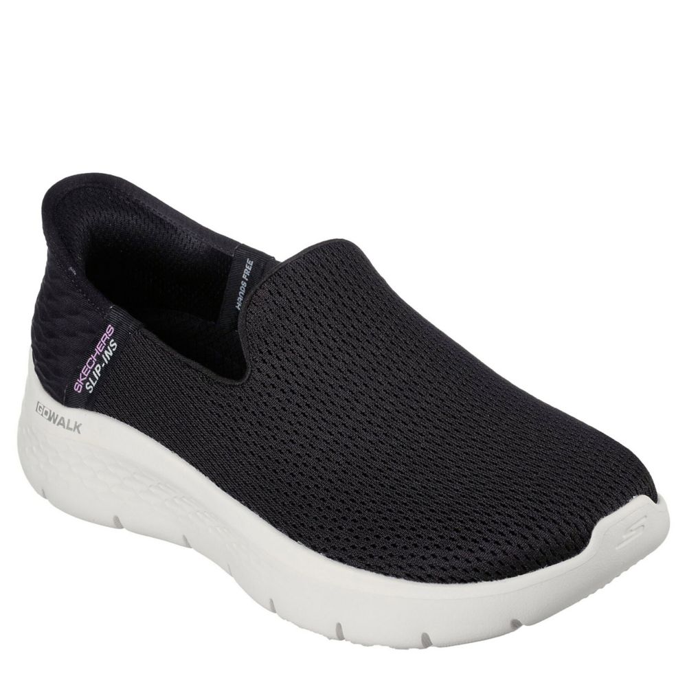 Black Skechers Womens Go Walk Flex Slip-ins Walking Shoe | Athletic ...