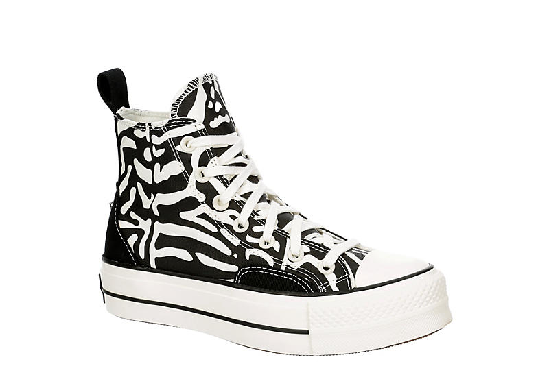 Off White Converse Womens Chuck Taylor All Star High Top Platform Sneaker | Animal  Print | Rack Room Shoes