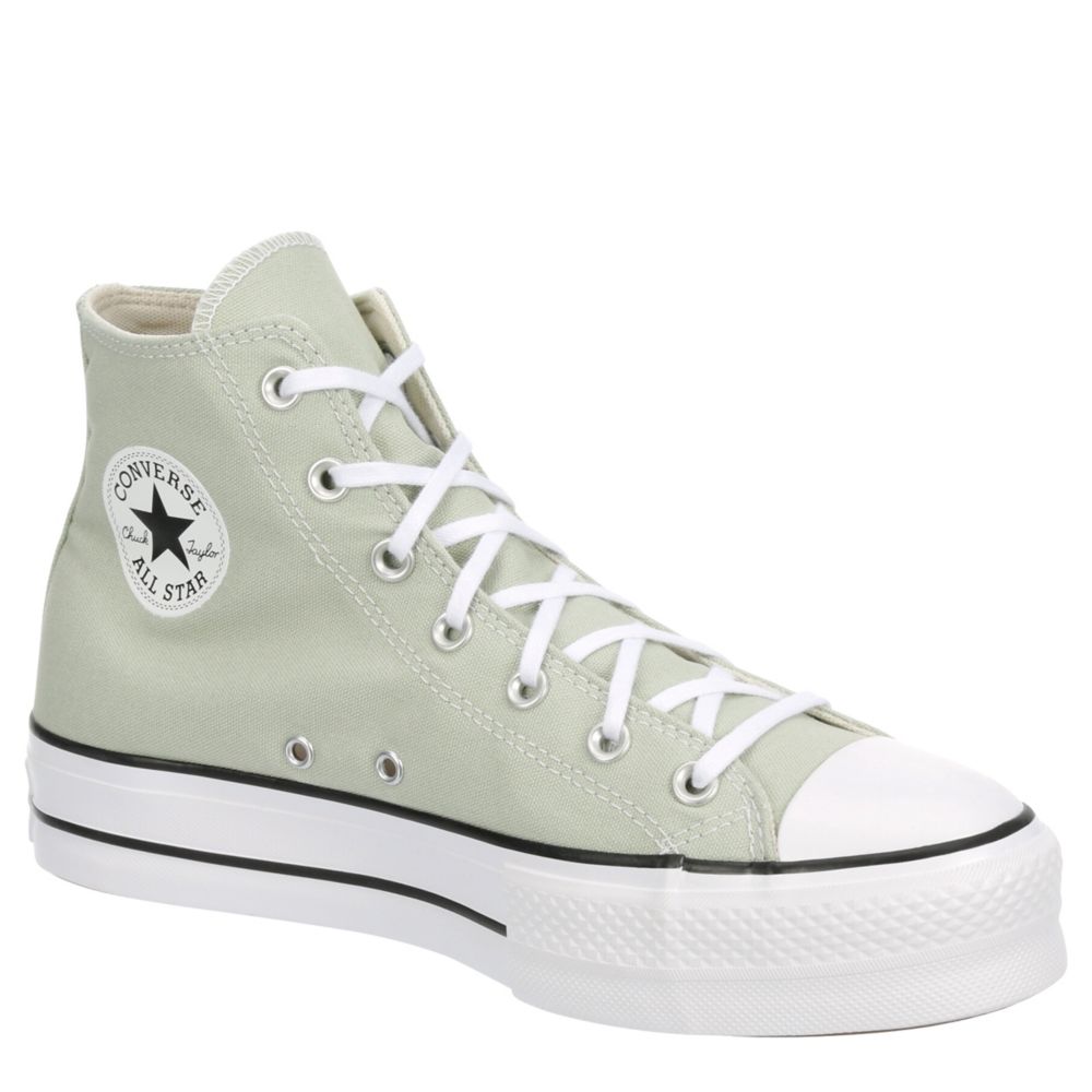 Pale Green Converse Womens Chuck Taylor Star High Top Platform Sneaker | Platform Shoes | Room Shoes