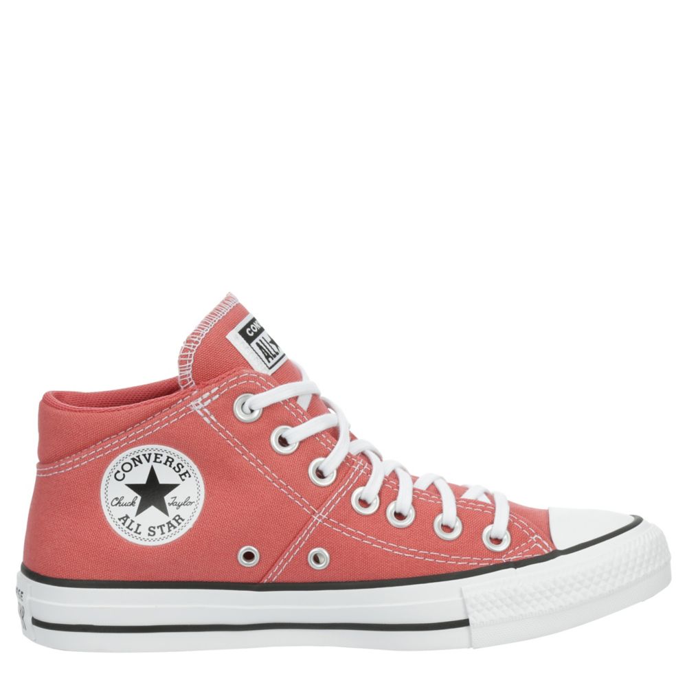 Red Converse Womens Chuck Taylor All Star Madison Mid Top Sneaker Rack Room Shoes