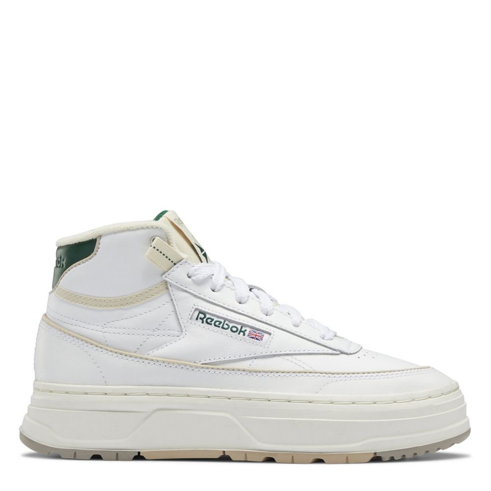 WOMENS CLUB C GEO MID SNEAKER - OFF WHITE