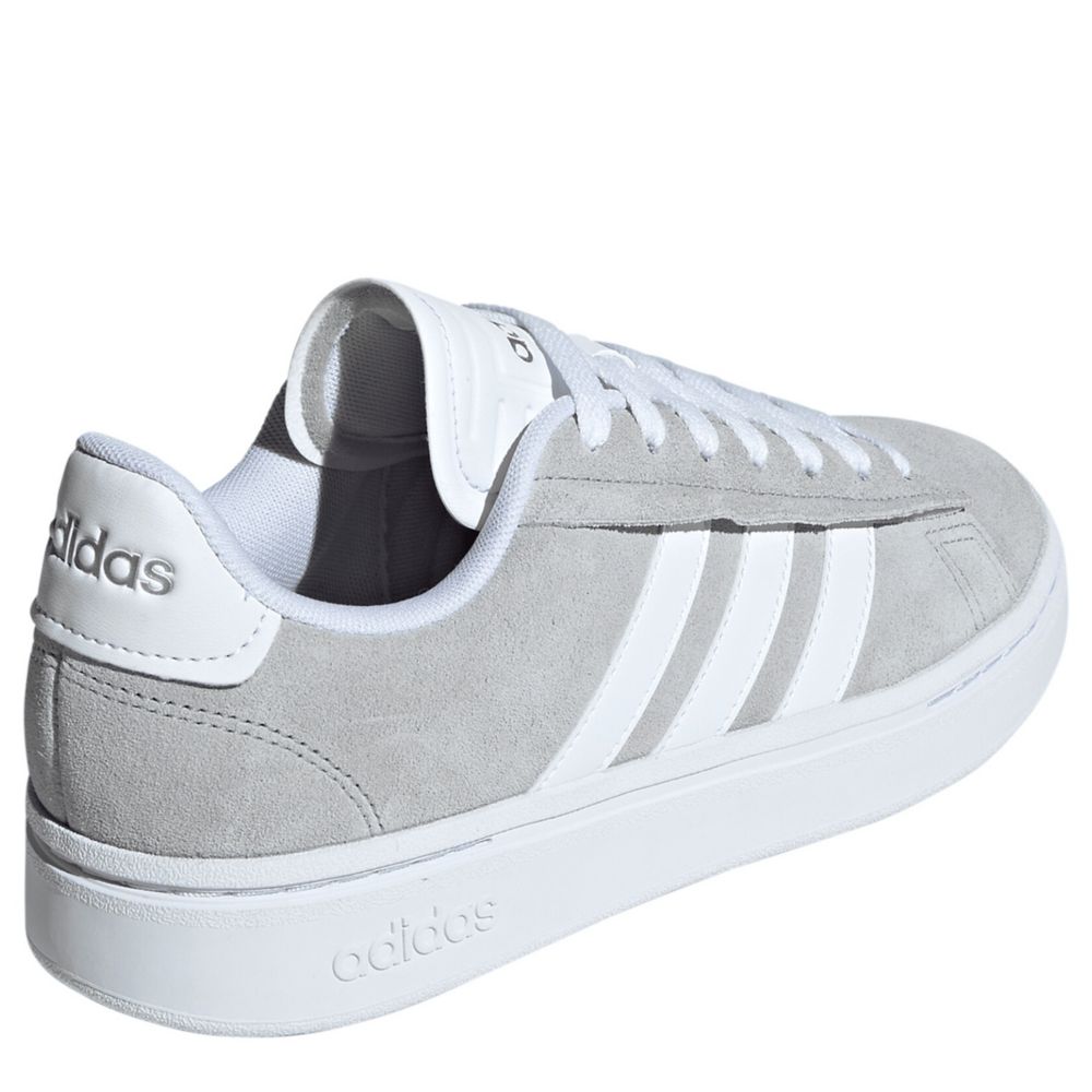 Adidas grey best sale court shoes