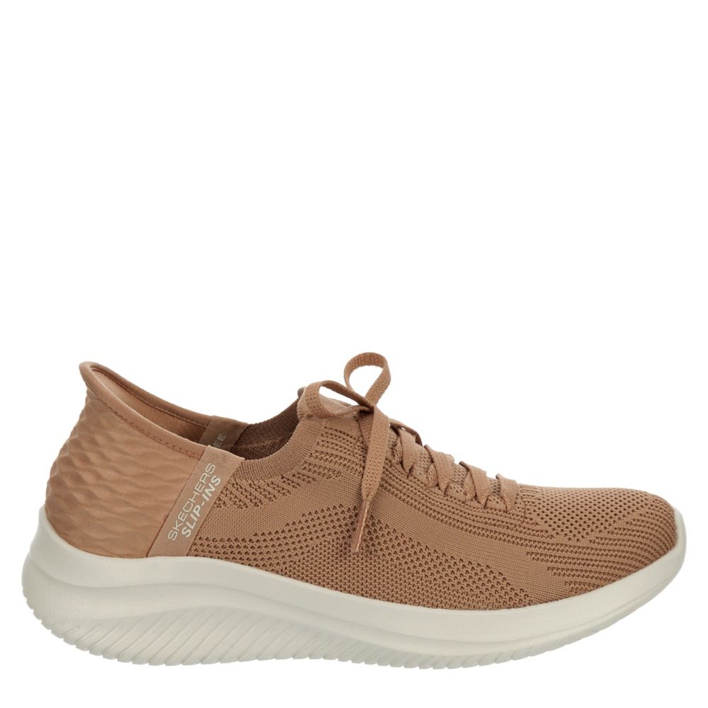 WOMENS ULTRA FLEX SLIP-INS 3.0 RUNNING SHOE - TAN