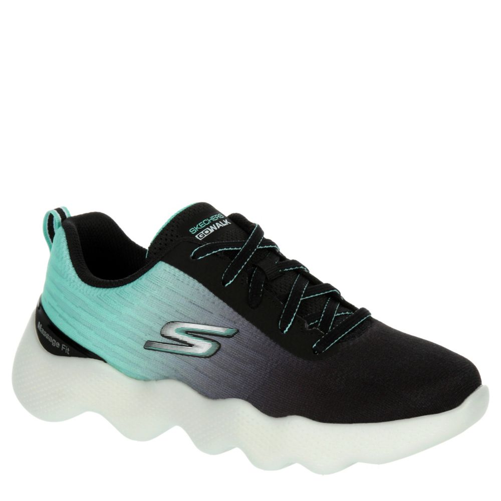 BLACK SKECHERS Womens Go Walk Massage Fit Running Shoe