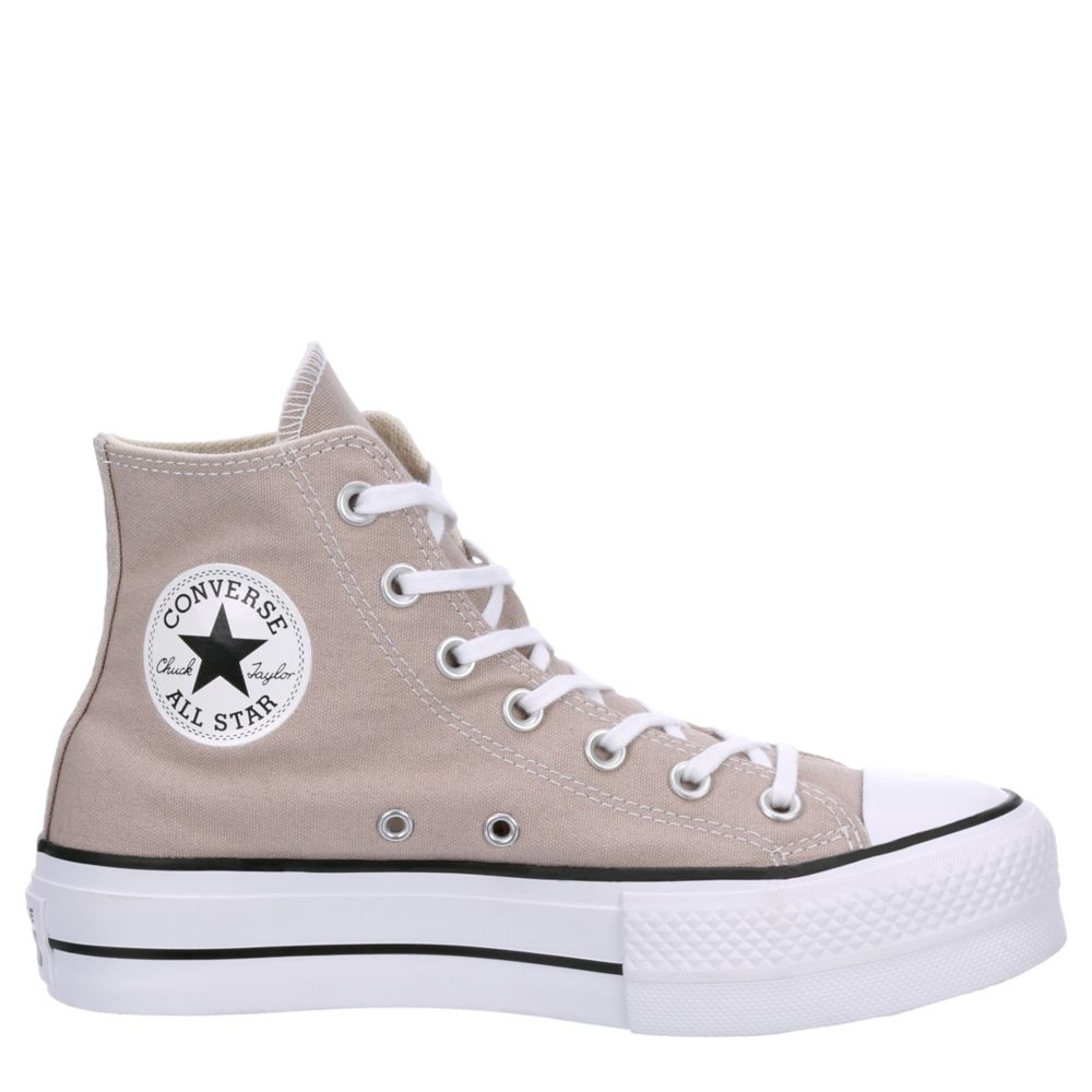 WOMENS CHUCK TAYLOR ALL STAR HIGH TOP PLATFORM SNEAKER BROWN