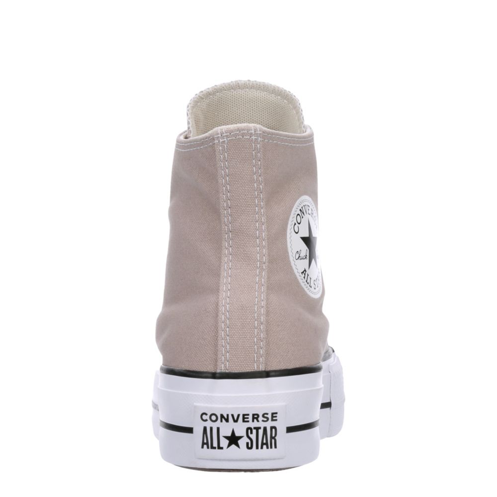 Beige converse hot sale platform