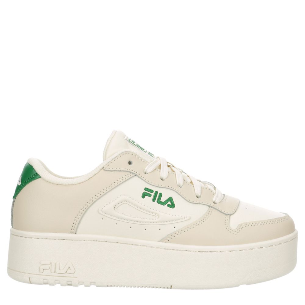 White fila outlet platform sneakers