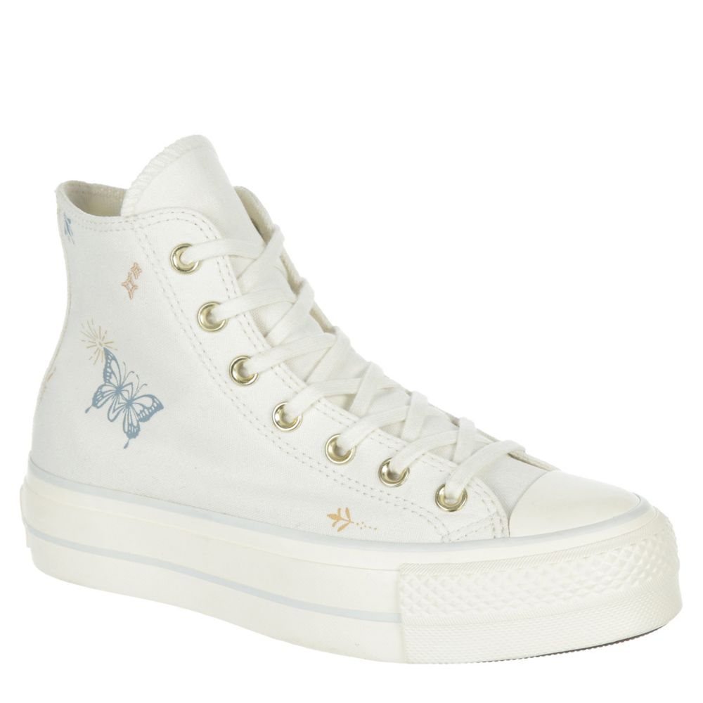 Off White Converse Womens Taylor All High Top Platform Sneaker | Athletic & Sneakers Rack Room