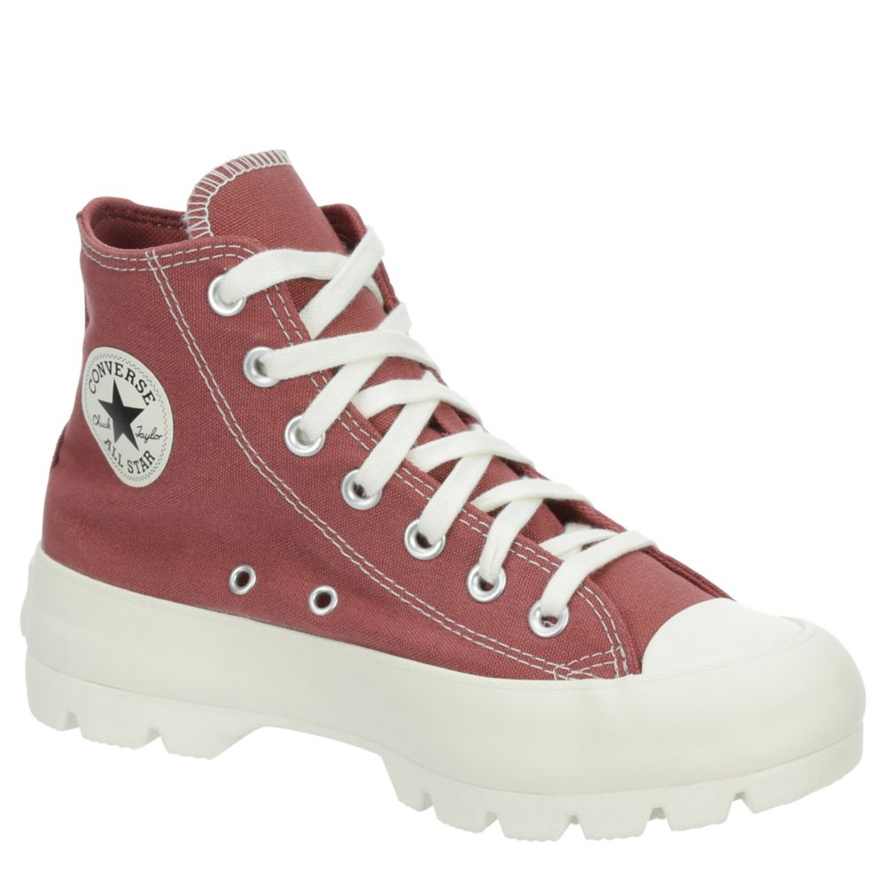 Burgundy converse shop high tops