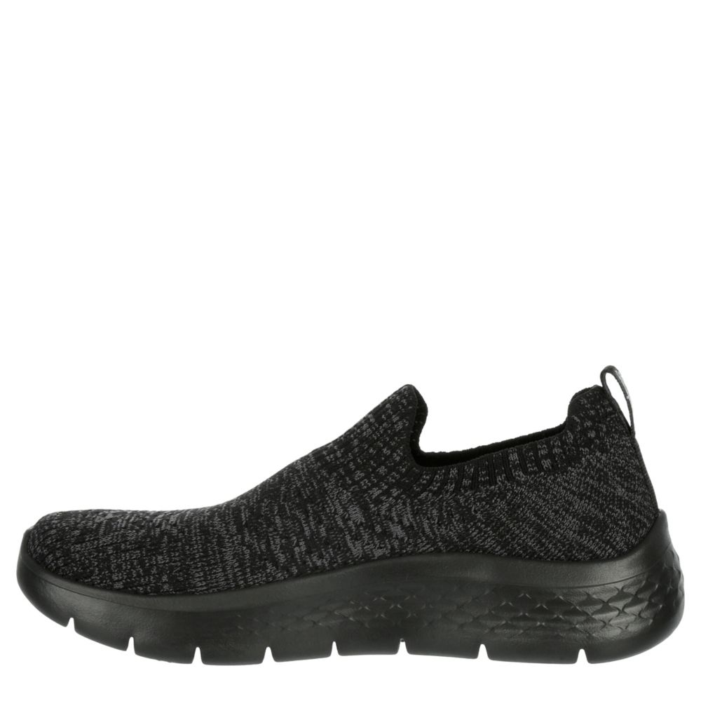 Black Womens Go Walk Flex-knit Running Shoe, Skechers