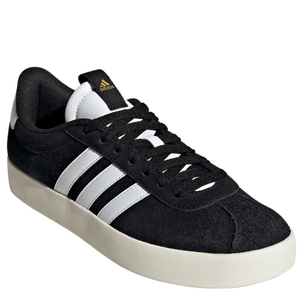 WMNS) adidas VL Court 2.0 'Black Platinum Metallic' EE6784 - KICKS CREW