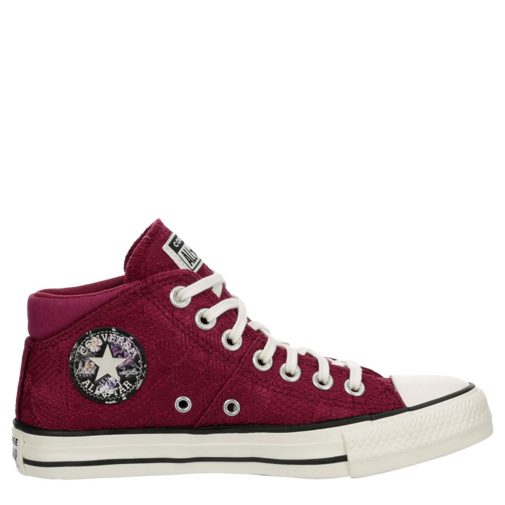 Wine Converse Womens Chuck Taylor All Star Madison Mid Top Sneaker Rack Room Shoes