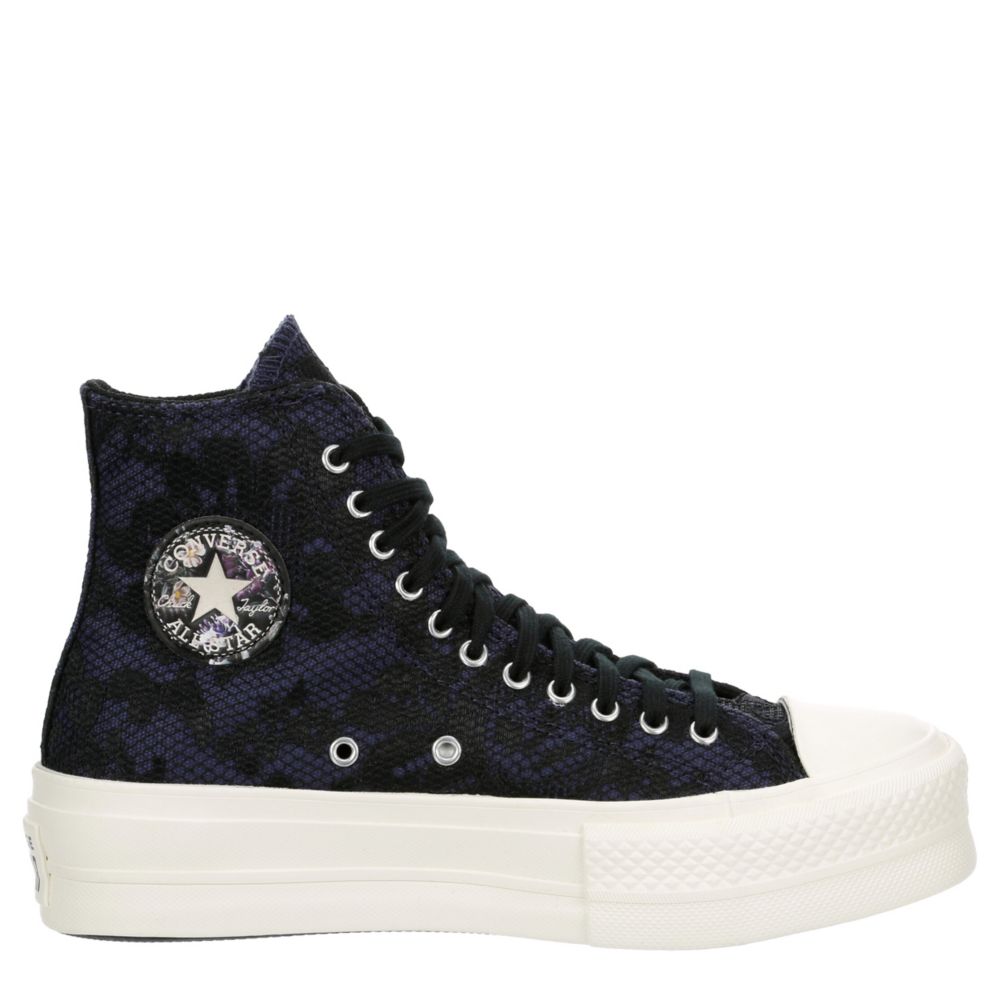 WOMENS CHUCK TAYLOR ALL STAR HIGH TOP PLATFORM SNEAKER NAVY